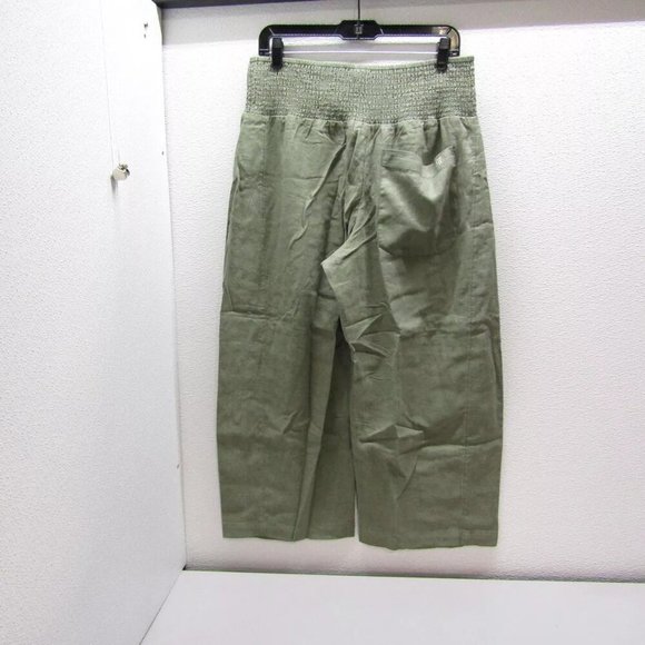 NEW PILCRO Womens The Izzie Relaxed Pull-On Wide Leg Pants Size SP Holly Green - Picture 3 of 13